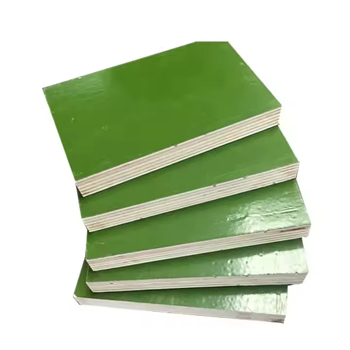 Green Plywood PP Material Film Faced Veneer 18mm